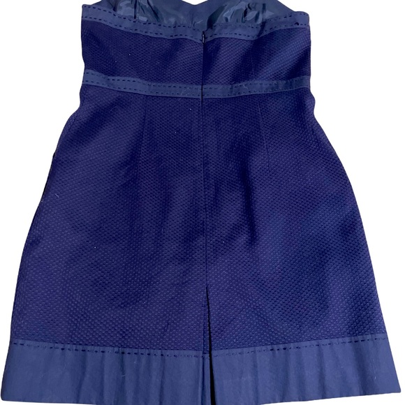 Rebecca Taylor Size 12 Strapless Peplum Dress with Pockets - Picture 2 of 3